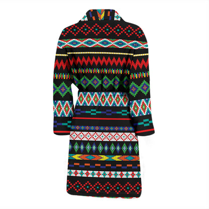 Southwest Pattern Print Design LKS302 Men Bathrobe