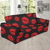 Lip Red Pattern Print Design 02 Sofa Slipcover