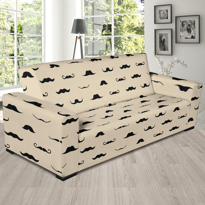 Mustache Pattern Print Design A03 Sofa Slipcover