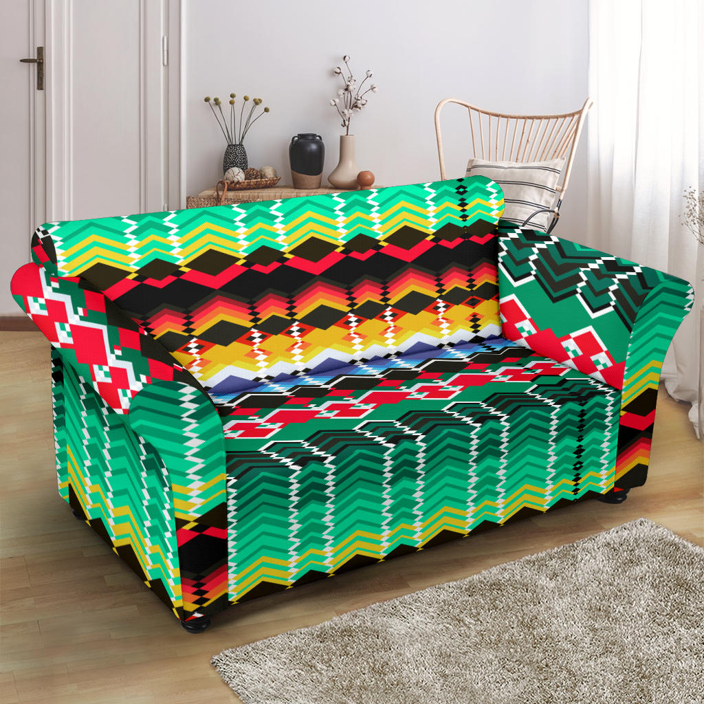 Serape Print Design LKS307 Loveseat Couch Slipcover