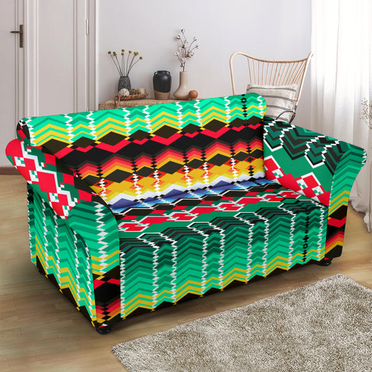 Serape Print Design LKS307 Loveseat Couch Slipcover