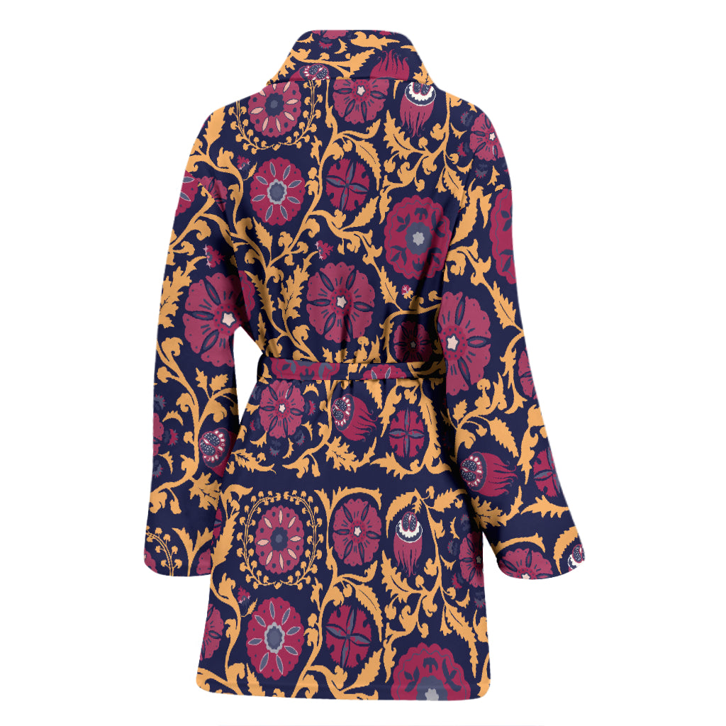 Suzani Print Design LKS303 Women Bathrobe