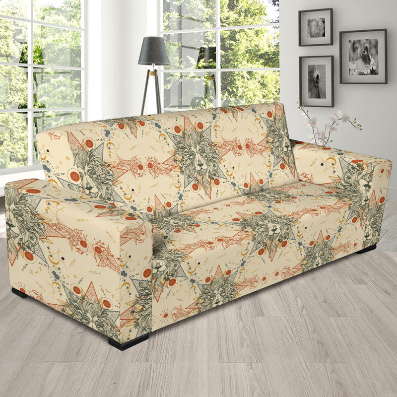 Leo Pattern Print Design 02 Sofa Slipcover