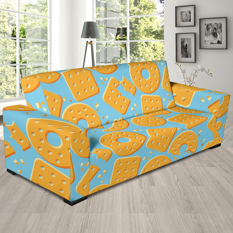 Cracker Pattern Print Design 02 Sofa Slipcover