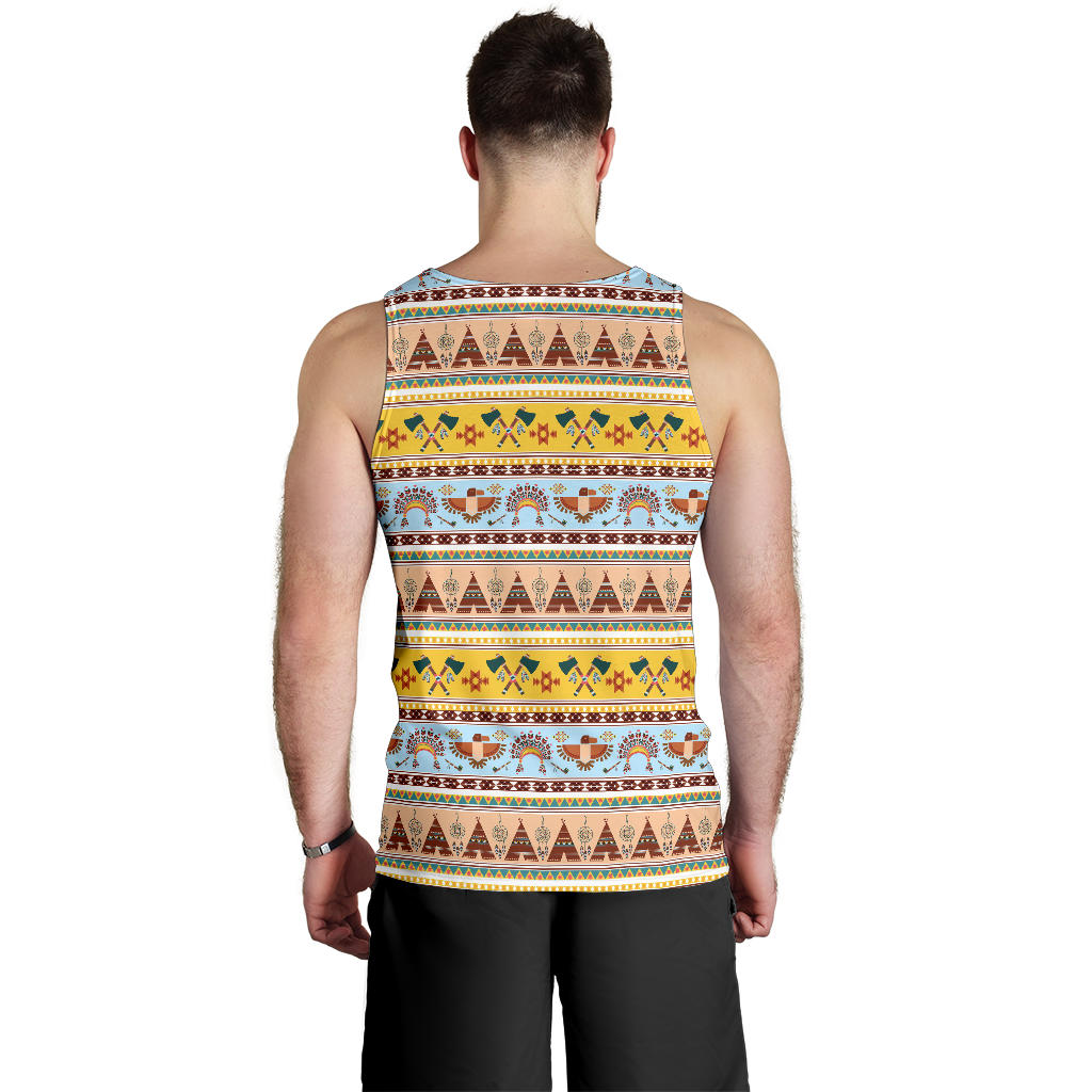 Native American Pattern Design Print Men Tank Top