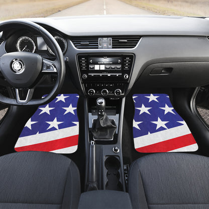 American flag Print Car Floor Mats Front Back
