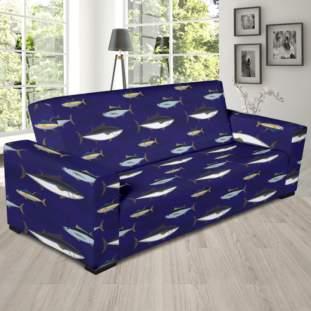 Tuna Fish Print Design LKS304 Sofa Slipcover