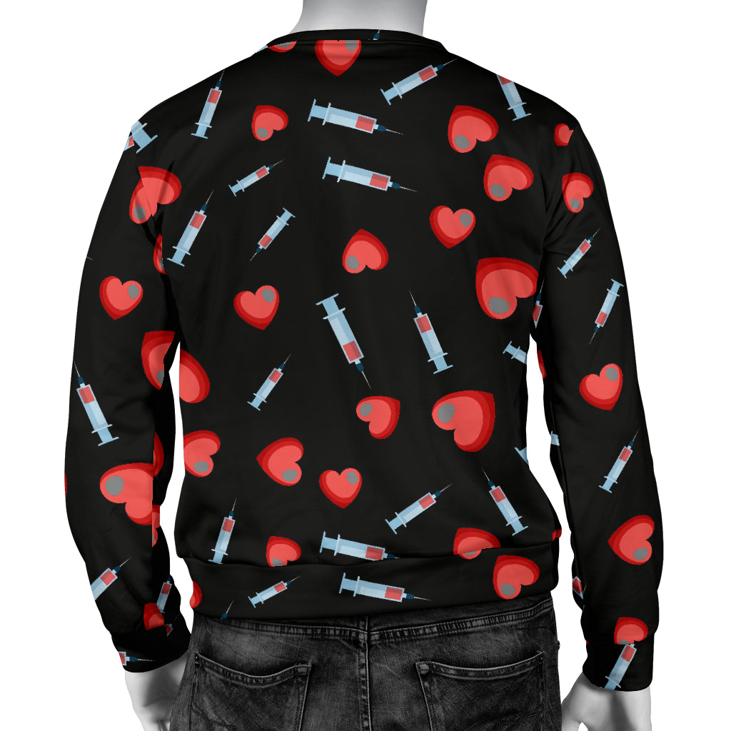 Phlebotomist Medical Concept Men Long Sleeve Sweatshirt
