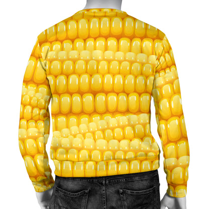 Agricultural Corn cob Pattern Men Long Sleeve Sweatshirt