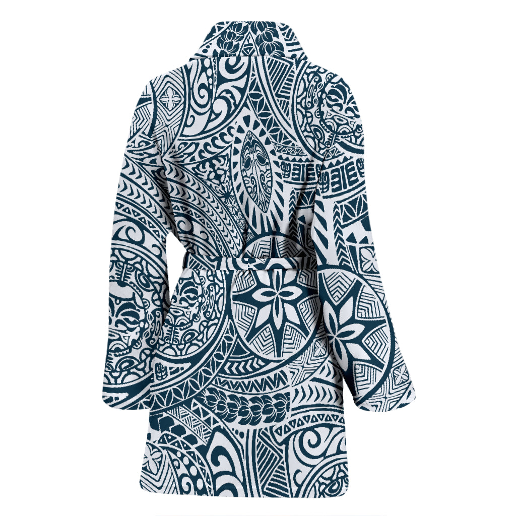 Samoan Pattern Print Design LKS306 Women Bathrobe