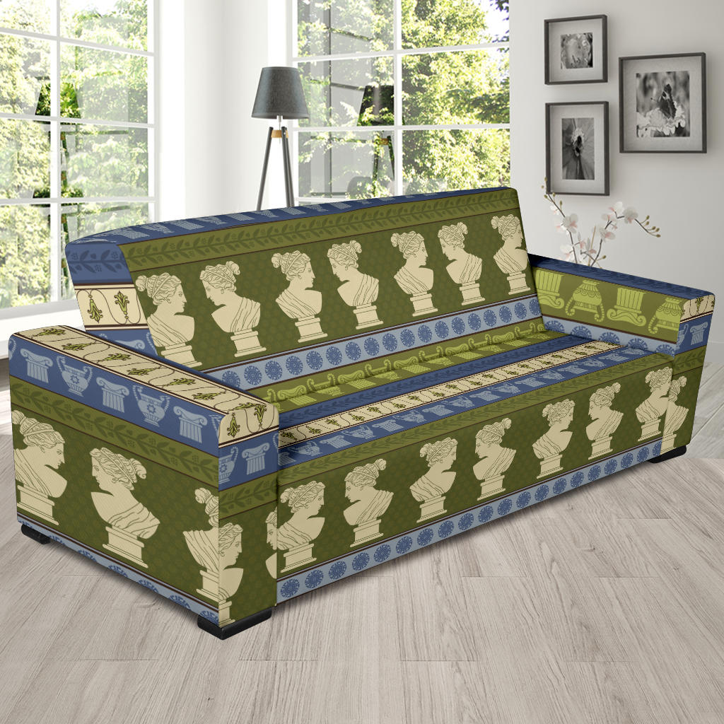Ancient Greek Statue Print Design LKS301 Sofa Slipcover