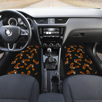 Eagles Print Pattern Car Floor Mats Front Back