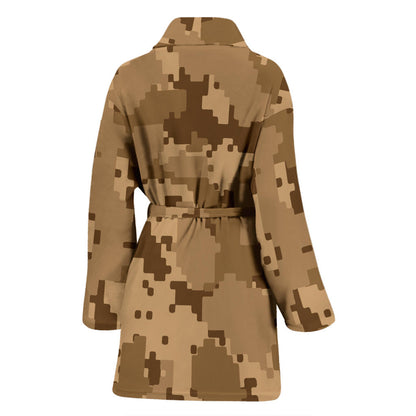 ACU Desert Digital Pattern Print Design 01 Women Bathrobe