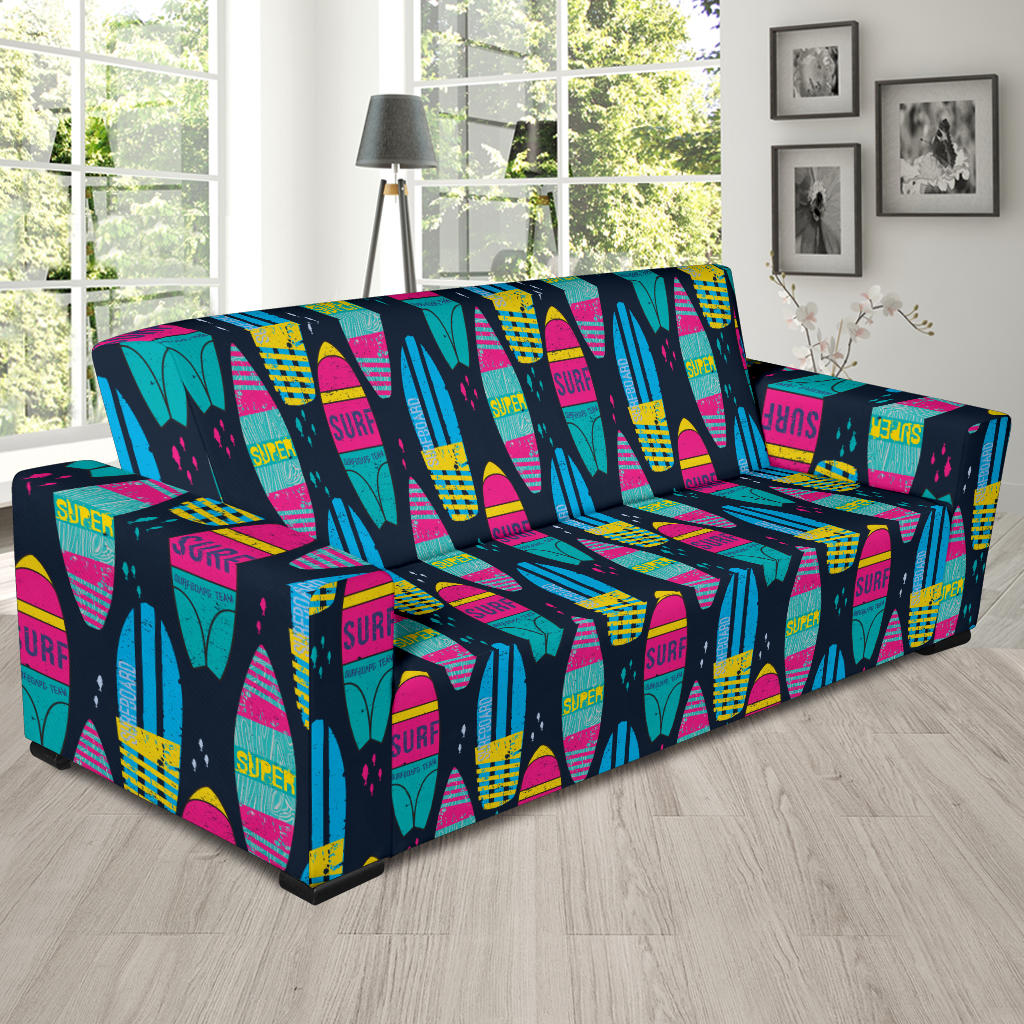 Surfboard Colorful Print Design LKS302 Sofa Slipcover