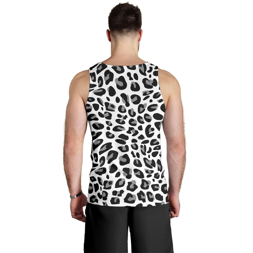 Snow Leopard Skin Print  Men Tank Top