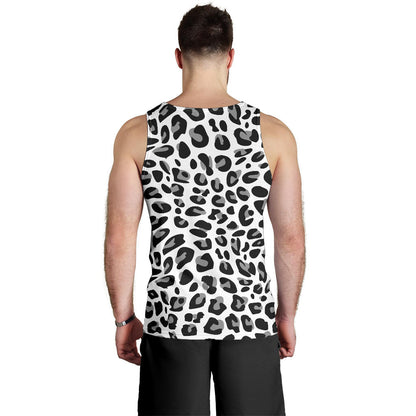 Snow Leopard Skin Print  Men Tank Top