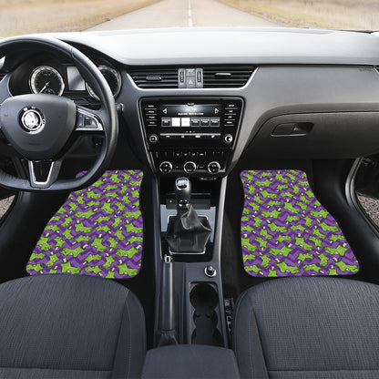 Zombie Foot Design Pattern Print Car Floor Mats Front Back