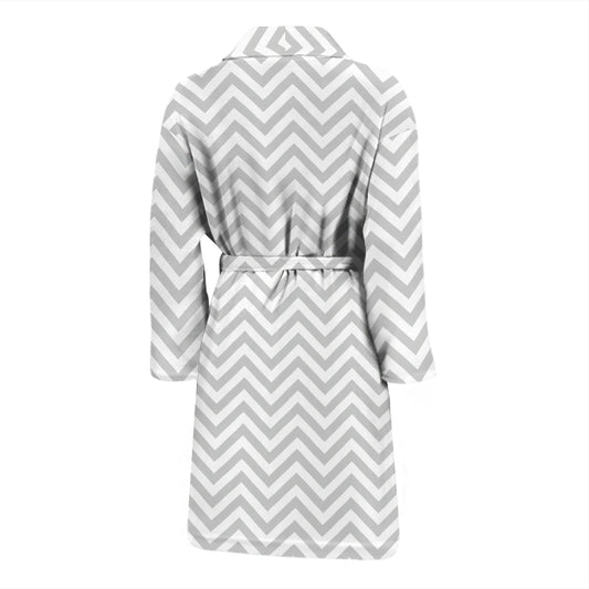 Chevron Print Design LKS401 Men Bathrobe
