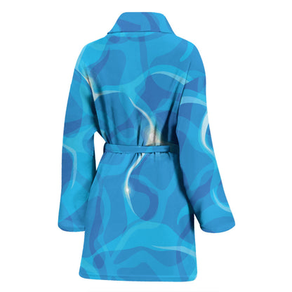 Ocean Reflex Pattern Print Design A02 Women Bathrobe