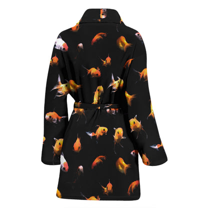 Goldfish Print Design LKS402 Women Bathrobe