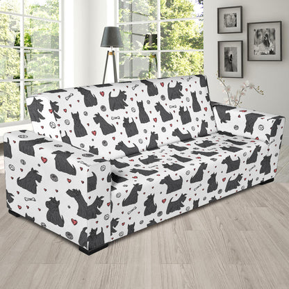 Scottish Terriers Print Design LKS3015 Sofa Slipcover