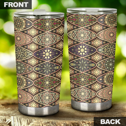 Mandala Motif Themed Design Print Tumbler