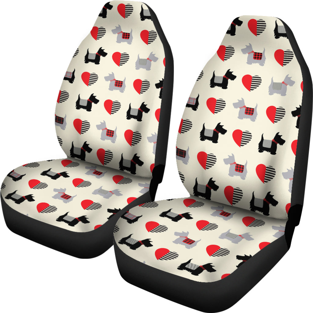 Scottish Terriers Print Design LKS3010 Car Seat Covers
