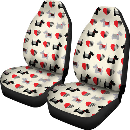 Scottish Terriers Print Design LKS3010 Car Seat Covers