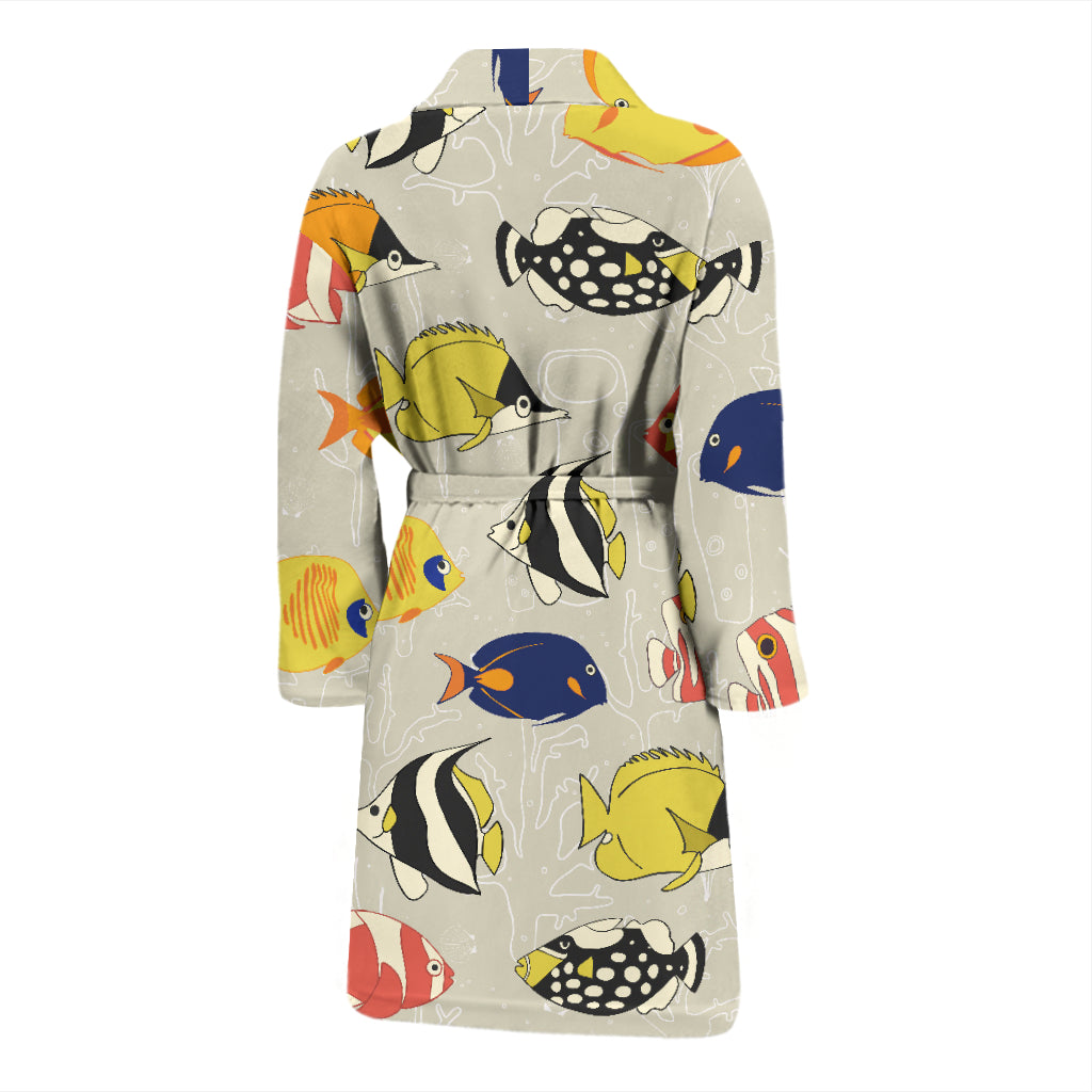 Angelfish Print Design LKS401 Men Bathrobe