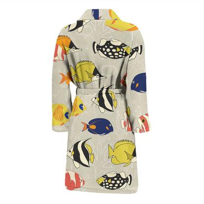 Angelfish Print Design LKS401 Men Bathrobe
