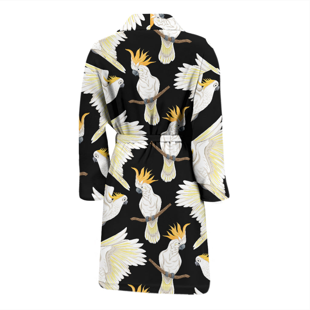 Cockatoo Print Design LKS402 Men Bathrobe