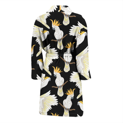 Cockatoo Print Design LKS402 Men Bathrobe