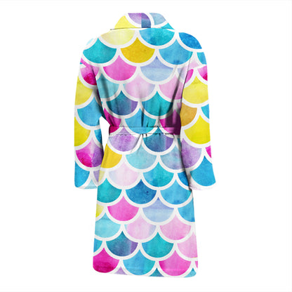Scales Print Design LKS402 Men Bathrobe
