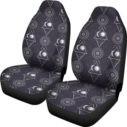 Sun Moon Print Design LKS309 Car Seat Covers