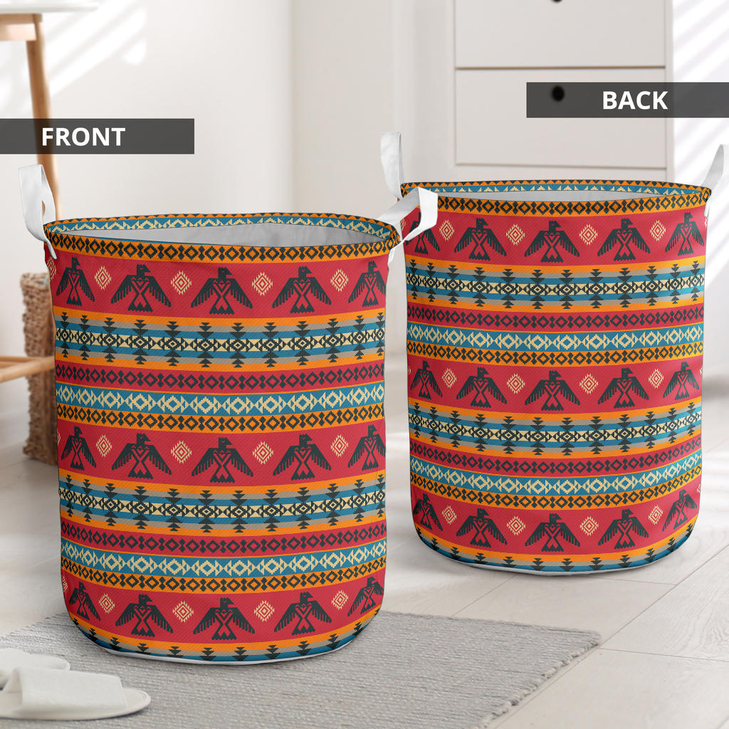 Eagles Native American Design Laundry Basket