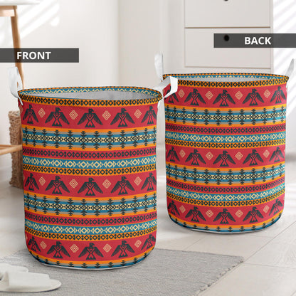 Eagles Native American Design Laundry Basket