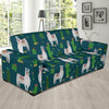 Llama Cactus Pattern Print Design 013 Sofa Slipcover