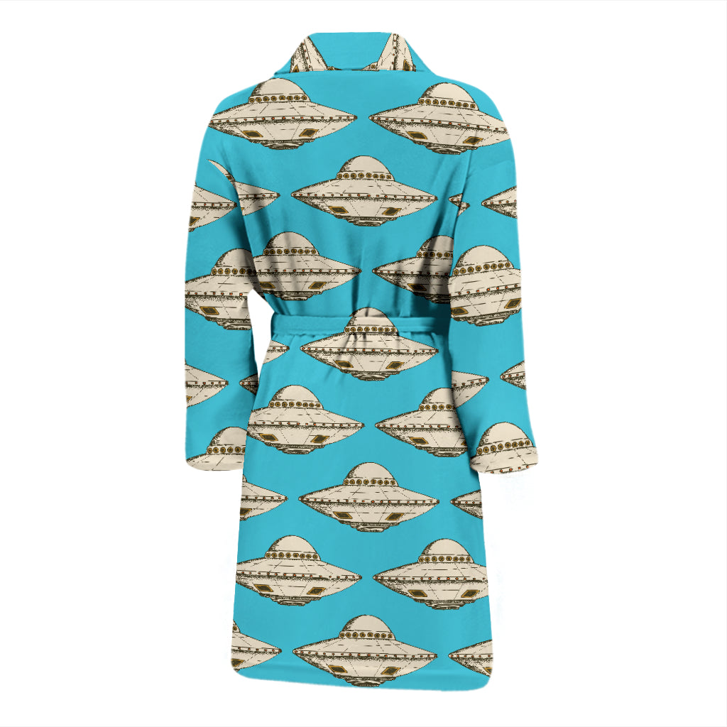 UFO Print Design LKS301 Men Bathrobe