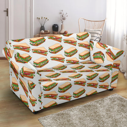 Sandwich Print Design LKS302 Loveseat Couch Slipcover