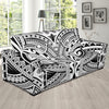 Maori Pattern Print Design 06 Sofa Slipcover