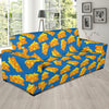 Cheese Pattern Print Design 05 Sofa Slipcover