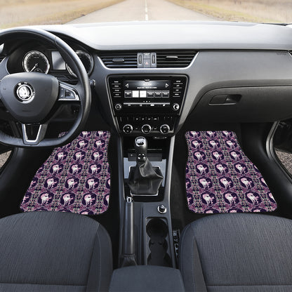 Unicorn Fantastic Flower Car Floor Mats Front Back
