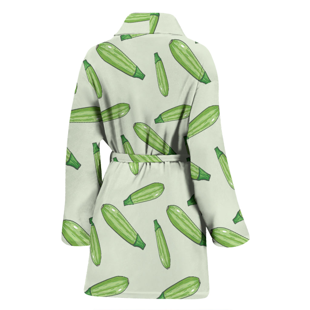 Zucchini Print Design LKS302 Women Bathrobe