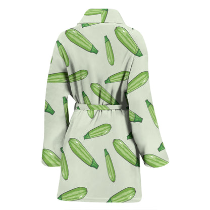 Zucchini Print Design LKS302 Women Bathrobe