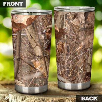 Camo Realistic Tree Forest Autumn Print Tumbler