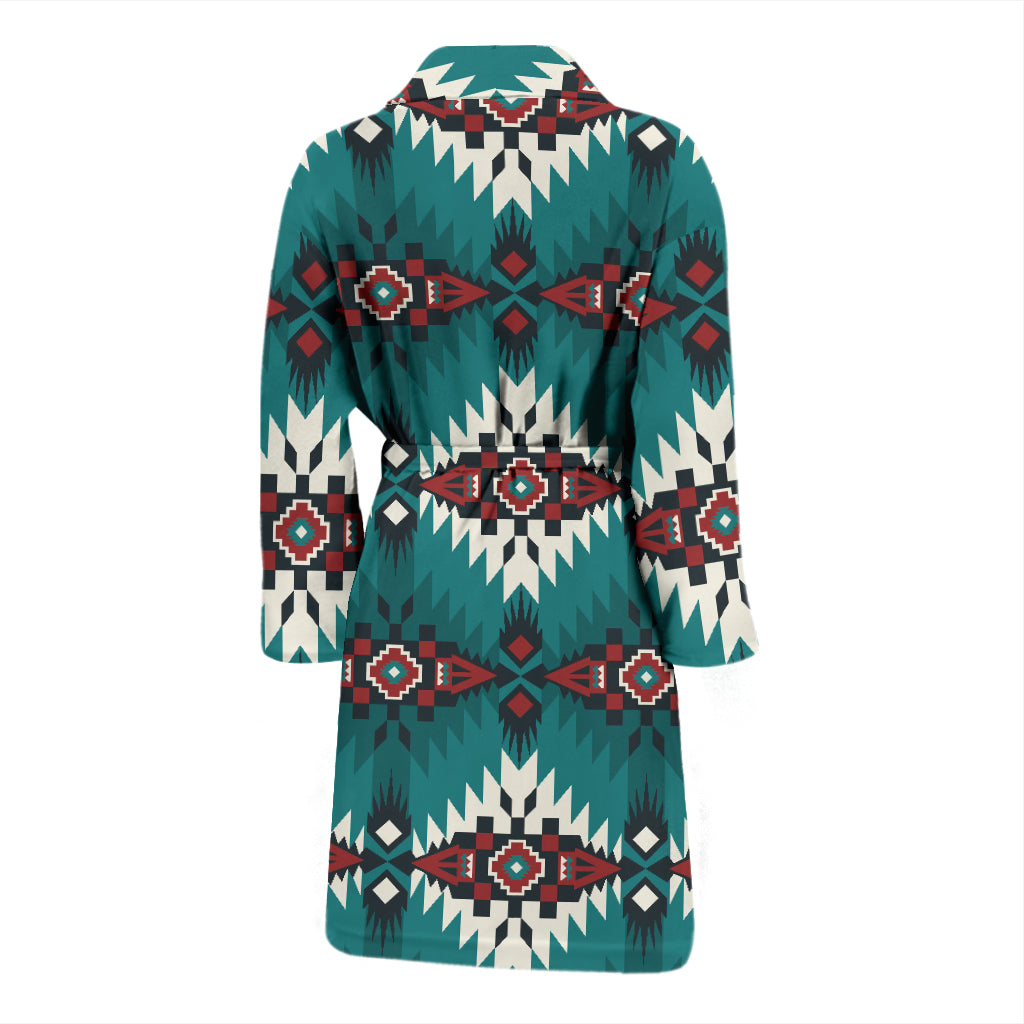 Southwest Pattern Print Design LKS308 Men Bathrobe