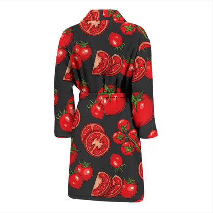 Tomato Print Design LKS303 Men Bathrobe