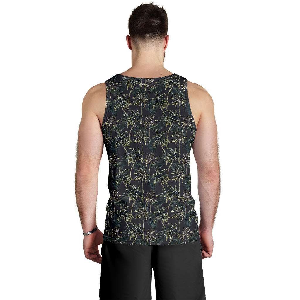 Palm Tree Background Design Print Men Tank Top
