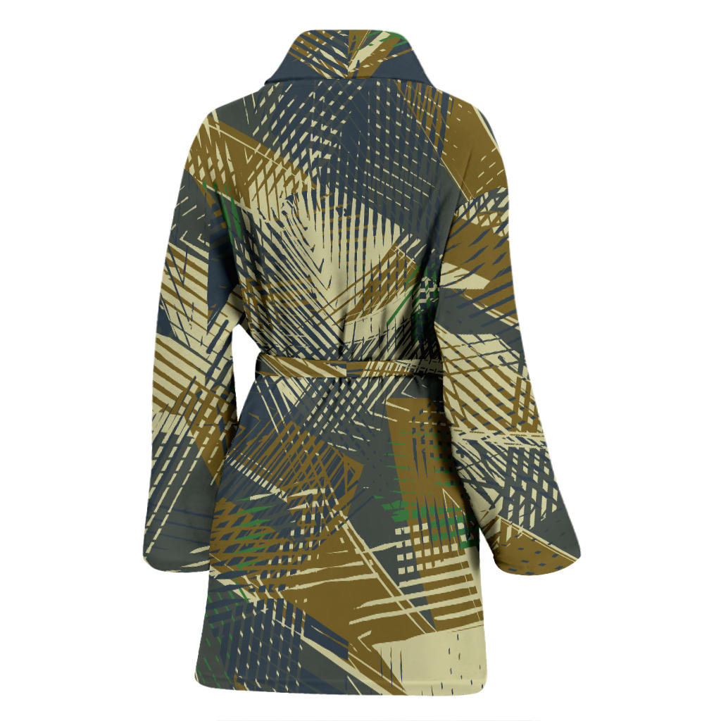 Military Camouflage Pattern Print Design 01 Women Bathrobe