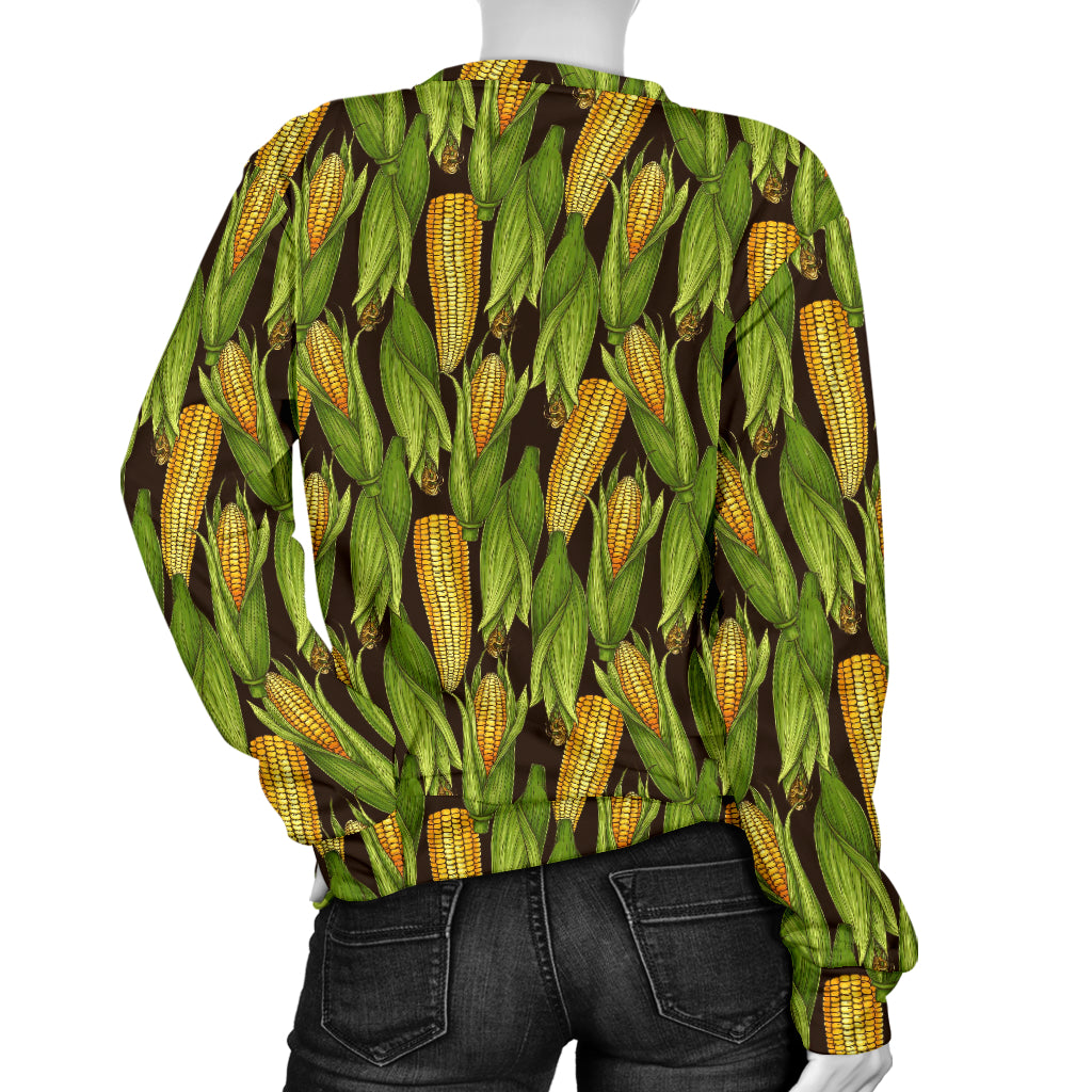 Agricultural Corn cob Print Women Long Sleeve Sweatshirt